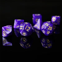 Thumbnail for Silk Purple Acrylic - 7pcs RPG Mini Dice Set