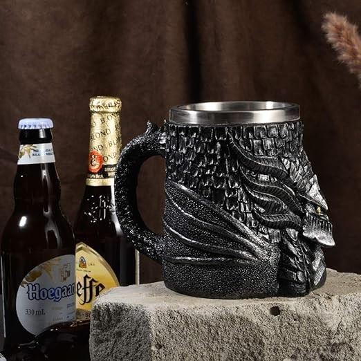 Black Scales & Dragon Mug - Novelty