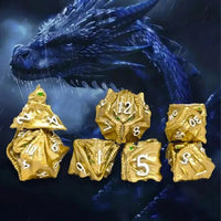 Thumbnail for 7pcs Dice Metal Dragon Head Gold