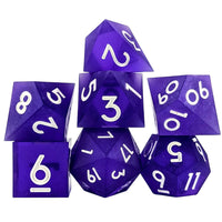 Thumbnail for 7pcs Dice Sharp Frosted Purple