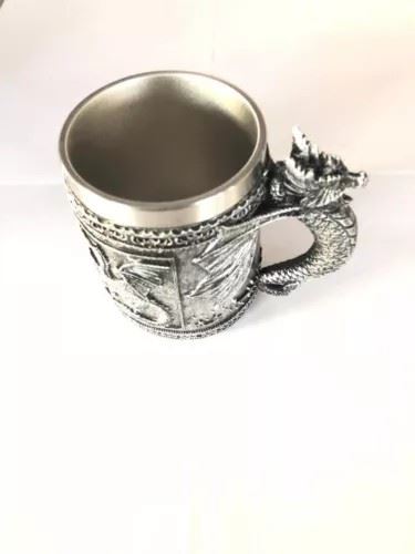 Black & Silver Ancient Dragon Mug - Novelty