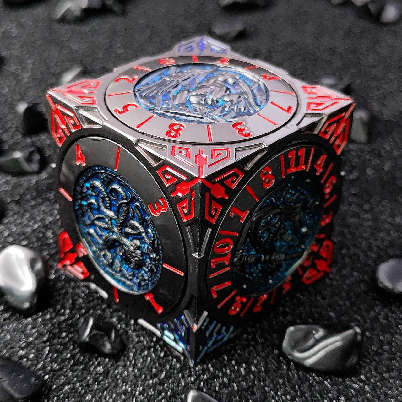 Dice Metal Spinner Cube Nickel