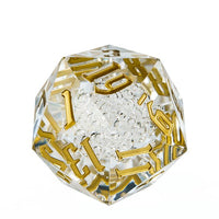 Thumbnail for Bubbles in Clear Sharp Acrylic - D20 RPG Dice