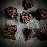 Thumbnail for 7pcs RPG Dice Set - Copper Metal