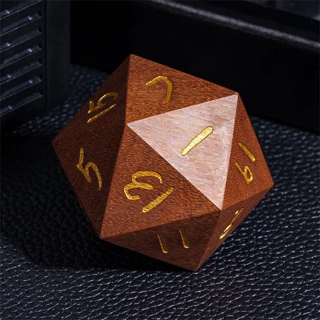 Light Brown Sandalwood - D20 RPG Dice