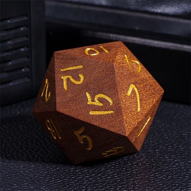 Light Brown Sandalwood - D20 RPG Dice