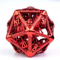 Thumbnail for Dragon in Red Metal - Hollow D20 RPG Dice