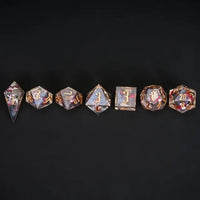 Thumbnail for Halloween Butterfly in Clear Filled Sharp Resin - 7pcs RPG Dice Set