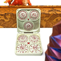 Thumbnail for Dice Metal Spinner Folding Red Font Light Silver Red