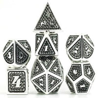 Thumbnail for 7pcs Dice Metal Stitch Silver Black