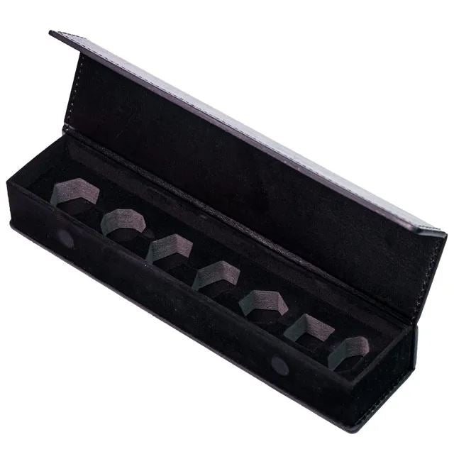 Black Top PU Leather - Magnetic Flip Dice Storage