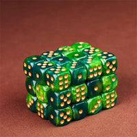 Thumbnail for 12mm Green Acrylic - 10pcs D6 RPG Dice Set
