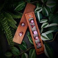 Thumbnail for Pink Metallic Acrylic - 7pcs RPG Dice Set