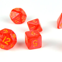 Thumbnail for Silk Red Acrylic - 7pcs RPG Mini Dice Set