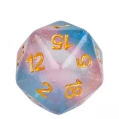 7pcs Dice Resin Layer Gold Font Transgender White Pink Blue