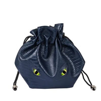 Thumbnail for Eyes on Dark Blue PU Leather - Storage Bag