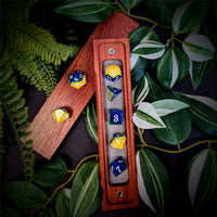 Thumbnail for Blend of Yellow & Blue Acrylic - 7pcs RPG Full Dice Set