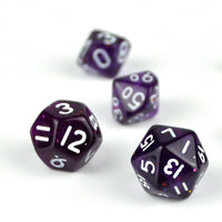 Thumbnail for Glitter in Purple Acrylic - 7pcs RPG Mini Dice Set