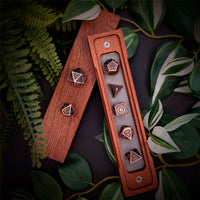 Thumbnail for Gear in Copper Metal - 7pcs RPG Dice Set