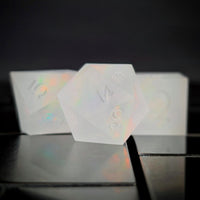 Thumbnail for 7pcs Dice Sharp Frosted White