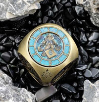 Thumbnail for Dice Metal Spinner Rounded Cube Blue Bronze