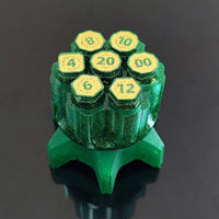Thumbnail for Dice Resin Spinner Six Shooter Green