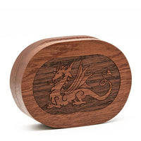 Thumbnail for Dragon on Sapele Wood -  Hinged Dice Storage