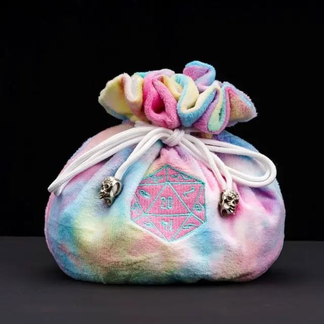 Rainbow Bag with Compartments - Soft Dice Storage