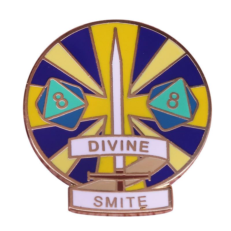 Yellow & Blue Divine Smite Pin - Novelty