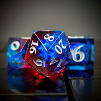 Thumbnail for 7pcs Dice Sharp Candy White Font Red Blue