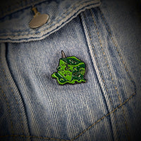 Thumbnail for Green Gelatinous Cube Pin - Novelty