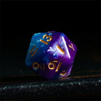 Thumbnail for Blend of Purple & Purple Acrylic - 7pcs RPG Mini Dice Set