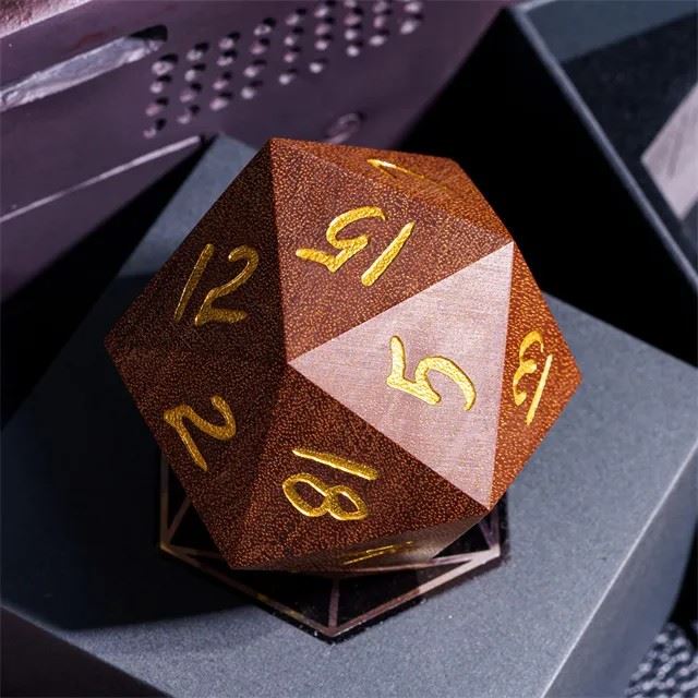 Light Brown Sandalwood - D20 RPG Dice