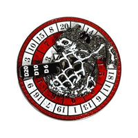 Thumbnail for Dice Metal Spinner Dragon Egg White Red