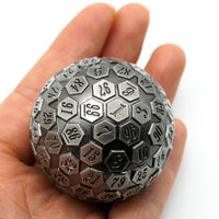 Thumbnail for D100 RPG Dice - Silver Metal
