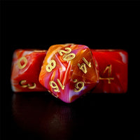 Thumbnail for 7pcs Dice Acrylic Blend Gold Font Pink Red White