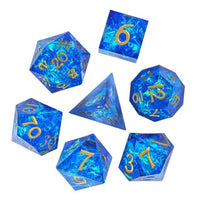 Thumbnail for Candy in Blue Mini Sharp Resin - 7pcs RPG Dice Set