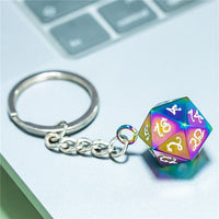 Thumbnail for Rainbow Metal - D20 Keyring