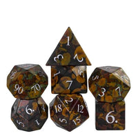 Thumbnail for Brown Camouflage Jasper Gemstone - 7pcs RPG Dice Set