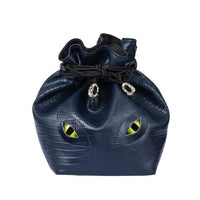 Thumbnail for Eyes on Dark Blue PU Leather - Storage Bag