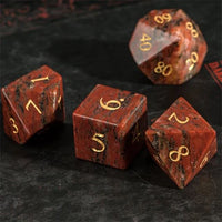 Thumbnail for Red Granite Gemstone - 7pcs RPG Dice Set