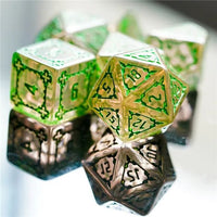 Thumbnail for Castle on Yellow Resin - 7pcs RPG Oversized Dice Set