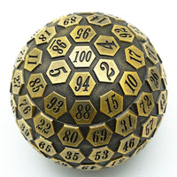 Thumbnail for D100 RPG Dice - Gold Metal