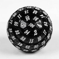 Thumbnail for Black Raised Face Acrylic - D100 RPG Dice