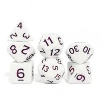 Thumbnail for 7pcs Dice Acrylic Blend Purple Font Solid White