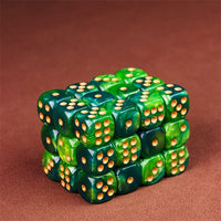 Thumbnail for 12mm Green Acrylic - 10pcs D6 RPG Dice Set