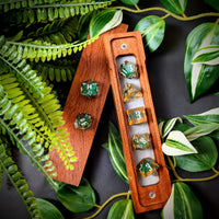 Thumbnail for Green Glitter in Yellow & Clear Liquid Filled Sharp Resin - 7pcs RPG Dice Set