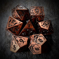 Thumbnail for Tentacles in Copper Metal - 7pcs RPG Dice Set