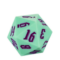 Thumbnail for Black on Solid Pink Silicone - D20 RPG Dice