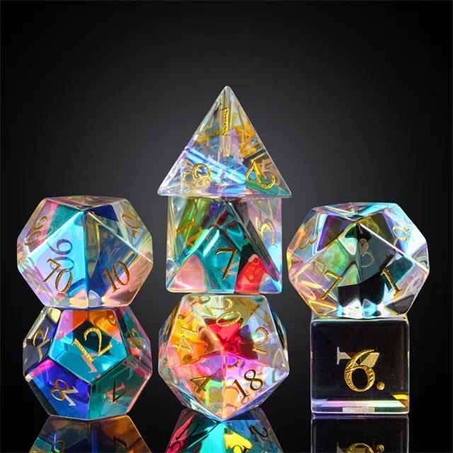 Prism Glass - 7pcs RPG Dice Set